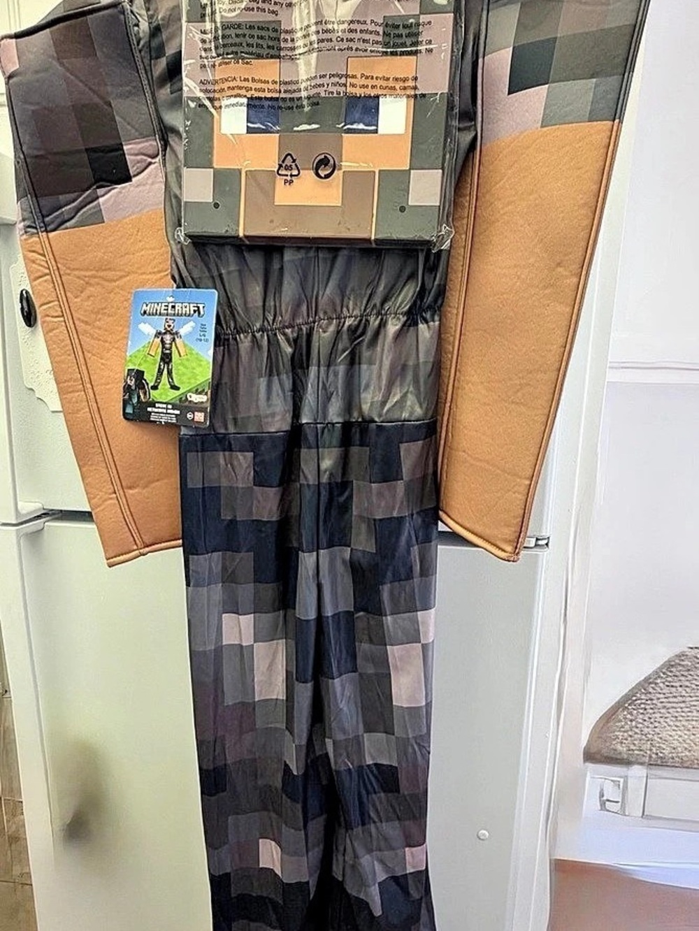 Disguise Minecraft Steve in Netherite Armor child large 10-12 NWT Minecraft